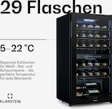 thumbnail of Klarstein Shiraz 29 Duo Weinkühlschrank 2 Zonen 80L/29 Flaschen 5-22°C Touch Schwarz