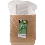 thumbnail of PAPSTAR, Cateringdoos van bruin karton met PLA venster, 'pure' | 19cm x 19cm x 5cm