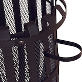thumbnail of Tarrington House Brasero, acero, ø 52 x 55 cm, cesta de fuego de alta calidad con asas y recipiente de recogida, redonda, negra