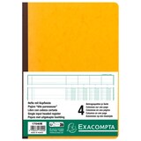 thumbnail of Exacompta - Réf. 17040E - 1 Piqûre 29,7x21cm à tête paresseuse 4 colonnes sur 1 page - 34 lignes - 80 pages - Couleurs aléatoires