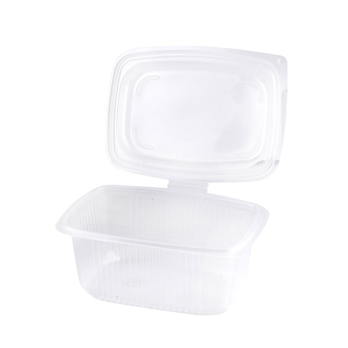 METRO Professional Verpackungsbecher, Polypropylen, 1000 ml, mit Deckel, transparent, 50 Stück