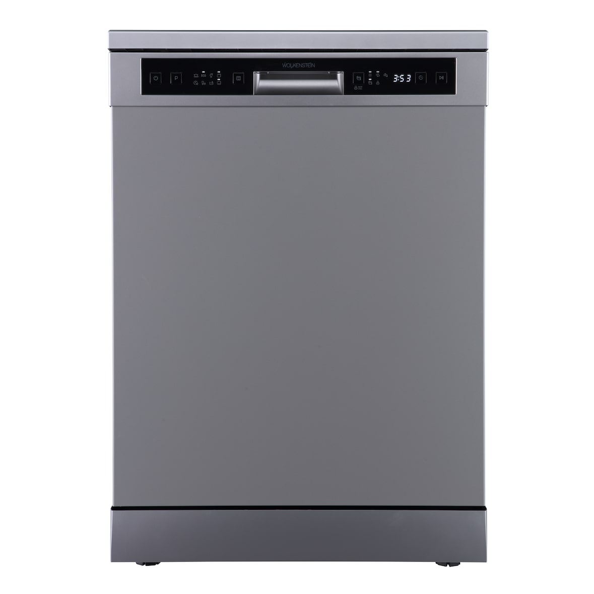 Wolkenstein WGSP14-6DS Standgeschirrspüler, Silber, 14 Gedecke