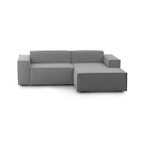 thumbnail of Dmora Festes Sofa Patrizia, Modulares 2-Sitzer-Sofa mit rechter Halbinsel, 100% Made in Italy, Modernes Sofa aus Stoff, Cm 220x170h70, Grau