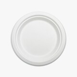 thumbnail of Set de 10 Platos de Caña CANNA D17cm, Redondos, Blancos