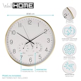 thumbnail of WellHome - Reloj de pared formato redondo color blanco Ø38x4,2cm