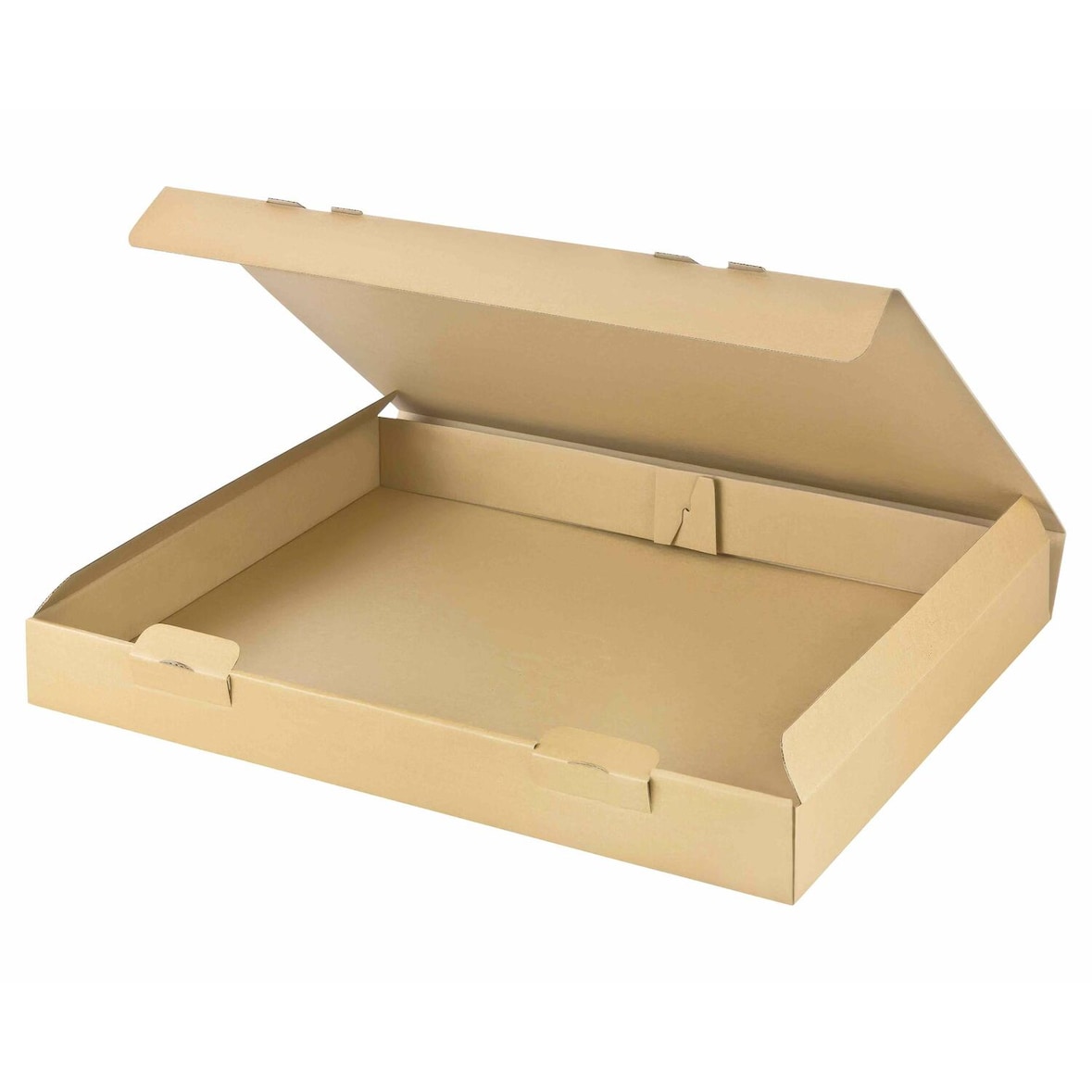 25x Versandkarton 430x310x45mm schnelle Aufrichtung mit Steckverschluss für Din A3 braun