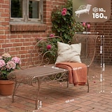 thumbnail of CLP Banc de jardin Karma Métal HBT: 78x156x46 cm Marron antique