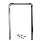 thumbnail of Fahrradanlehnbügel 118 x 78 cm Edelstahl Ø 60 mm grau Typ U Einbetonieren Fahrradständer Parker Typ U