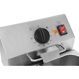 thumbnail of Fritadeira eléctrica profissional com torneira, aço inox., 60-190°C, controlo mecânico, painel de controlo extraível, 1 cuba 10 litros 10279 Vaiotec