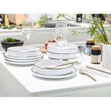 thumbnail of CreaTable Nordic Festive Weiss Tellerset 18-tlg Steinzeug