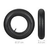 thumbnail of Relaxdays Schubkarrenrad mit Schlauch, 2er Set Ersatzreifen, 3.50-8", luftbereift, für Schubkarre, bis 154 kg, schwarz