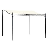 thumbnail of Pérgola de Jardín 3x3m Cenador con 16 Orificios de Drenaje para Patio Metal Crema