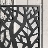 thumbnail of Outsunny jardinera exterior grande de metal jardinera con pantalla de privacidad jardinera de pared o independiente 61x23x113 cm negro