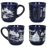 thumbnail of 3160110 - 36er Set Glühweinbecher in dunkelblau mit Weihnachtslandschaft 0,2L geeicht