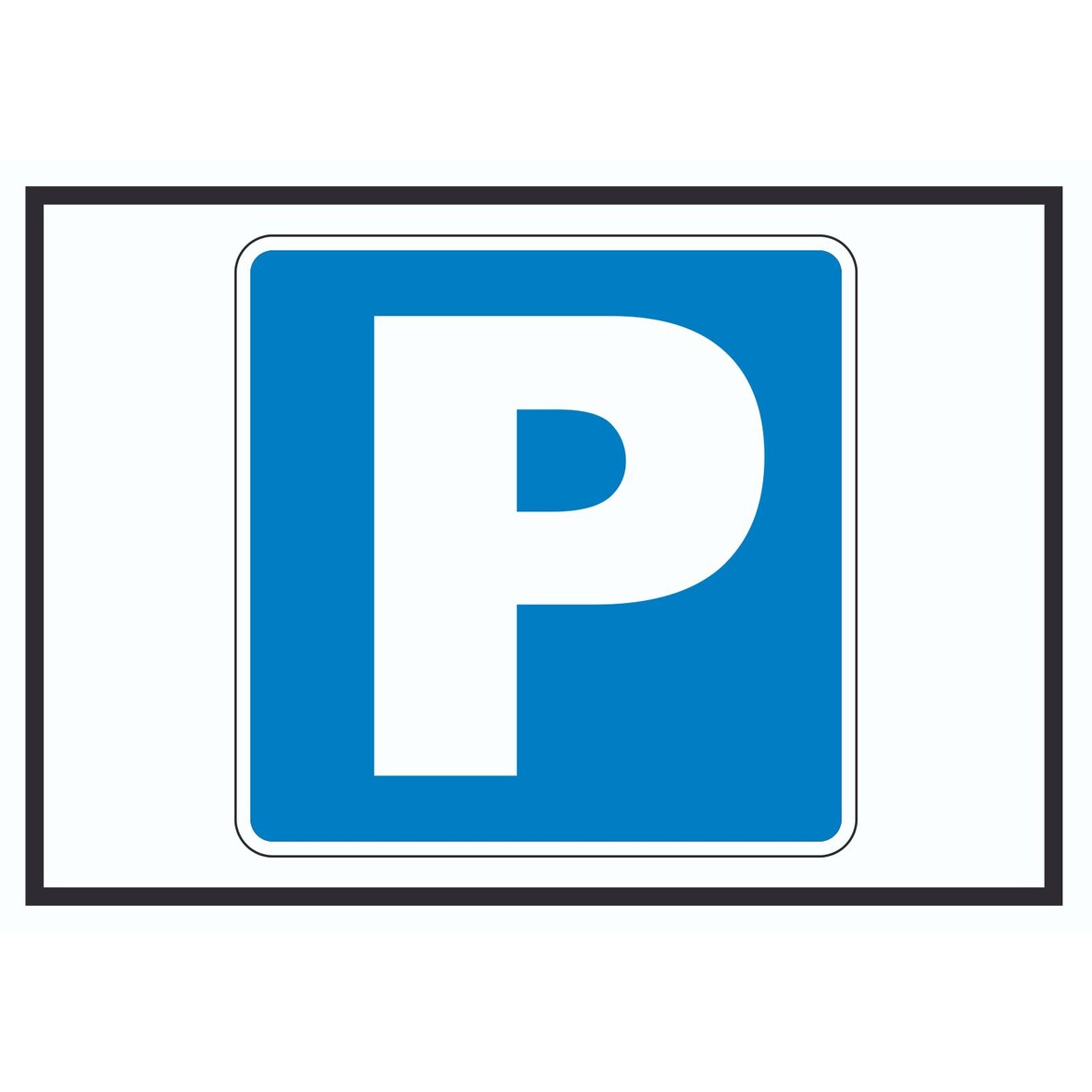 Parkplatz Still liegen erlaubt Symbol A1 (594x841mm)