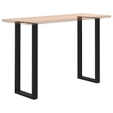 thumbnail of Helloshop26 - Juego de 2 patas de mesa de bar ajustables en forma de U 40 x 110-111 cm en acero con recubrimiento de polvo negro 02_0057480