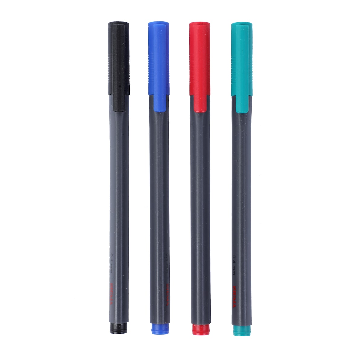 SIGMA Fineliner, geassorteerde kleuren, lijndikte: 0.4 mm, 4 stuks