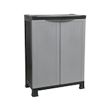 thumbnail of Niedriger Outdoor-kunststoffschrank mit 1 Ablage 92x68x39cm Grijs Thinia Home