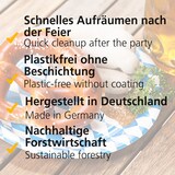thumbnail of HEKU 50 Stück Einwegteller Papierteller - Papierteller für Oktoberfest Deko, Wiesn-Accessoires, nachhaltig, wiederverwertbar, stilvolles Design