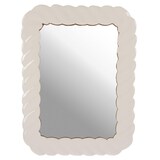 thumbnail of Miroir Torsade en   blanc -  Rectangulaire Métal Amadeus 31.50x24.00 cm