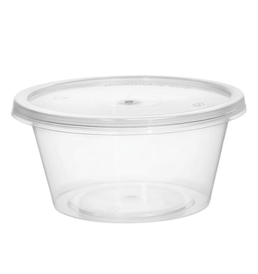 MONOUSO - Molheira Reutilizável Transparente em PP com Tampa 60ml (1.000 Uds)