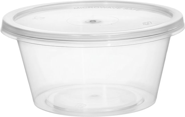 MONOUSO - Molheira Reutilizável Transparente em PP com Tampa 60ml (1.000 Uds)