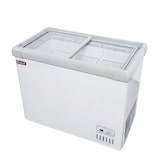 thumbnail of Romux® Isla de Congelación 200 Litros con 2 Puertas Correderas Cristal Plano Blanca | Islas de Congelación Profesionales