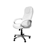 thumbnail of Silla de oficina con asiento en símil piel color Blanco. Modelo Elisabeth
