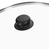 thumbnail of Ø28cm Grillpfanne aus Gusseisen Bräter mit Glasdeckel Schmortopf zwei Griffe Servierpfanne Grill