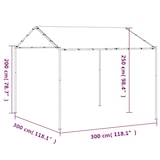 thumbnail of vidaXL Gartenpavillon Beige 3x3 m Stahl und Stoff