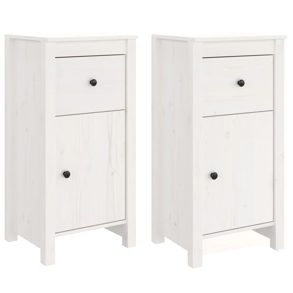 Helloshop26 - Buffet Sideboard Kommode Kleiderschrank Aufbewahrungsmöbel Organizer für Küche Wohnzimmer Lounge 2er-Set 40 x 35 x 80 02_0036666