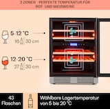 thumbnail of Klarstein Vinovilla 43 Built-In Duo Weinkühlschrank 2 Zonen 129l 43 Fl Glastür Edelstahl
