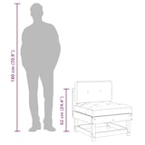 thumbnail of vidaXL Mittelsofa mit Kissen Massivholz Kiefer