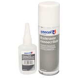 thumbnail of Cyanacrylat-Kleber (50 gr.) mit Beschleuniger (200ml) Speziell für poröse Materialien, Mehrzweck, Kunststoff, Holz, Porzellan...