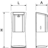 thumbnail of Dispensador acero inox de gel hidroalcohólico de pared