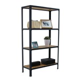 thumbnail of SimonRack Estantería Librería Salón, 1600x800x300 mm, 4 Alturas, Estante Madera, Antracita/Osb - Simon Home