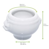 thumbnail of PACKNWOOD - 36uds - Mini sopera de porcelana blanca 80x65x50mm - 210MBPLION