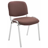 thumbnail of 4er Set Stühle Ken Chrom Stoff braun