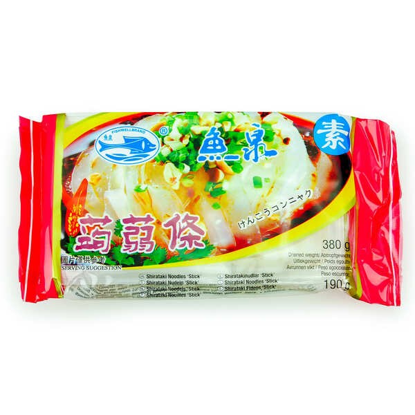 Shirataki de Konjac en bâtonnets Paquet 380g (190g égoutté) Fish Well