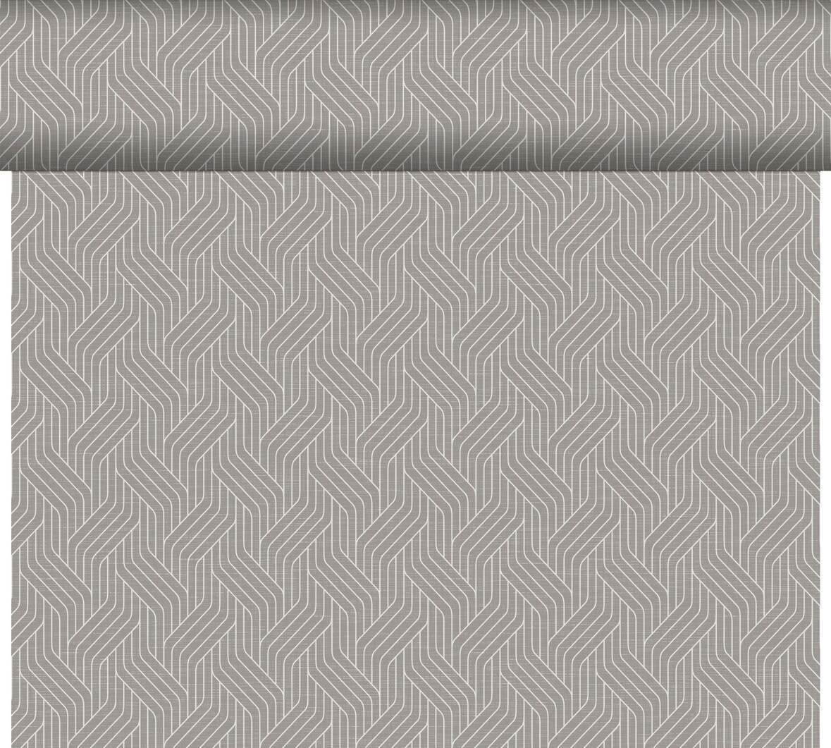 4x Duni Dunicel® Tête-à-Tête-Tischläufer 0,4 x 24 m Woven Granite Grey