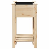 thumbnail of vidaXL Gartenblumentopf Beige 45 x 45 x 76.5 cm Massives Fichtenholz