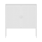 thumbnail of Helloshop26 - Sideboard Kommode Aufbewahrungsmöbel für Wohnzimmer Eingangsbereich Schlafzimmer Stahl 83 x 80 x 40 cm weiß 03_0009021