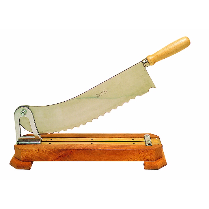 Matfer Coupe-pain inox socle bois hêtre 24 cm Matfer - 120061