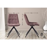 thumbnail of Esszimmerstuhl Merna braun/Stoff