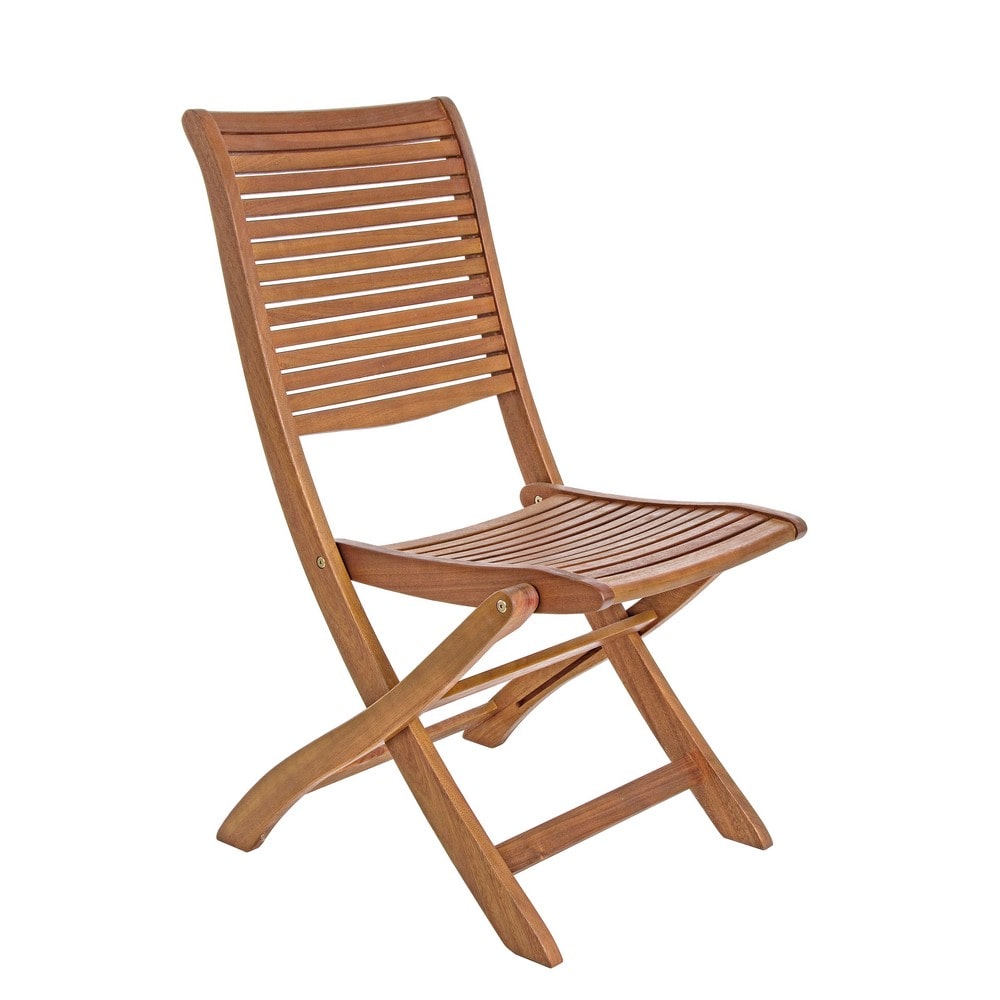 Silla plegable de madera para exterior (2 piezas) - SERENITY