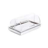 thumbnail of APS 12941 Présentoir buffet réfrigéré GN 1/1 base inox livré avec cloche roll-top Frames 53 x 32,5 cm, H 27,5 cm