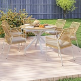 thumbnail of Outsunny-Gartentisch-Ø118 x 74H cm-Teak