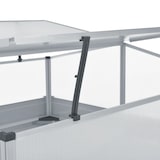 thumbnail of vidaXL Tuinkas 100x100x85 cm gegalvaniseerd staal grijs