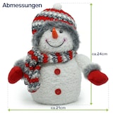 thumbnail of Leuchtender Schneemann 24 cm LED Weihnachtsdeko batteriebetrieben