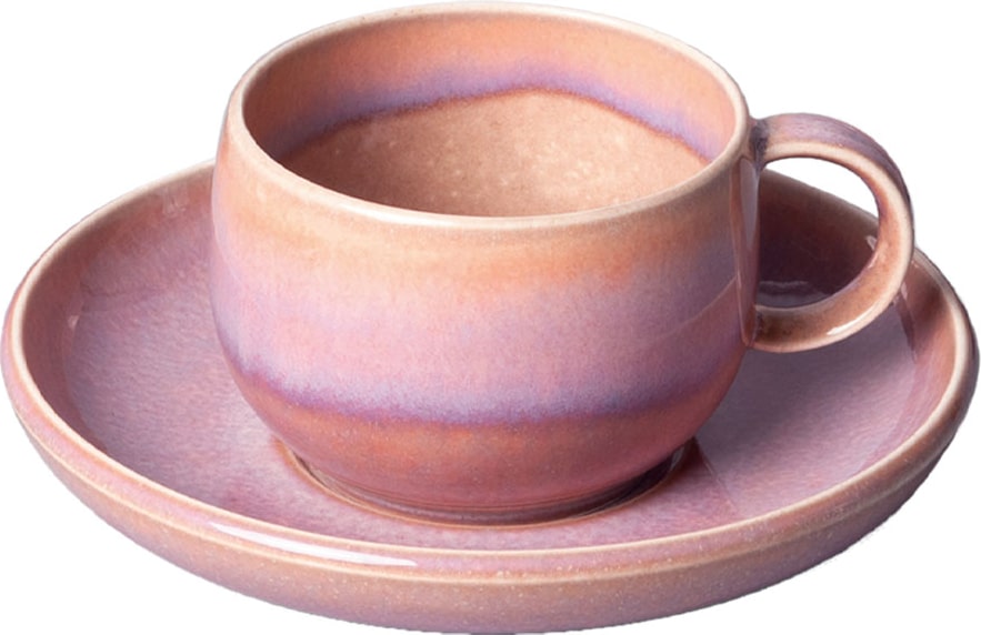 like. by Villeroy & Boch Perlemor Coral Kaffeetasse mit Untertasse 190 ml - DS